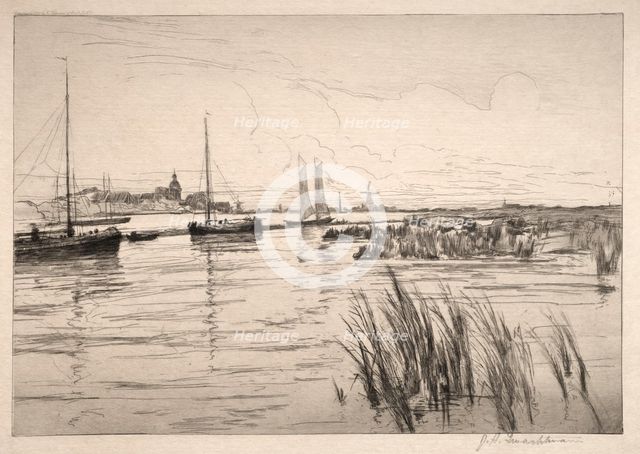 The Holland Dyke. Creator: John Henry Twachtman (American, 1853-1902).