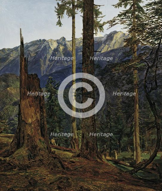 The Höllengebirge near Ischl, 1834. Creator: Ferdinand Georg Waldmuller.