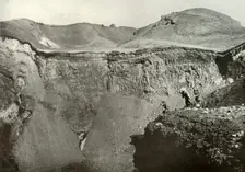 The Holy Crater of Fuji-San 1910. Creator: Herbert Ponting