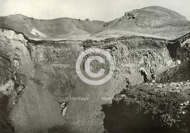 'The Holy Crater of Fuji-San', 1910. Creator: Herbert Ponting.