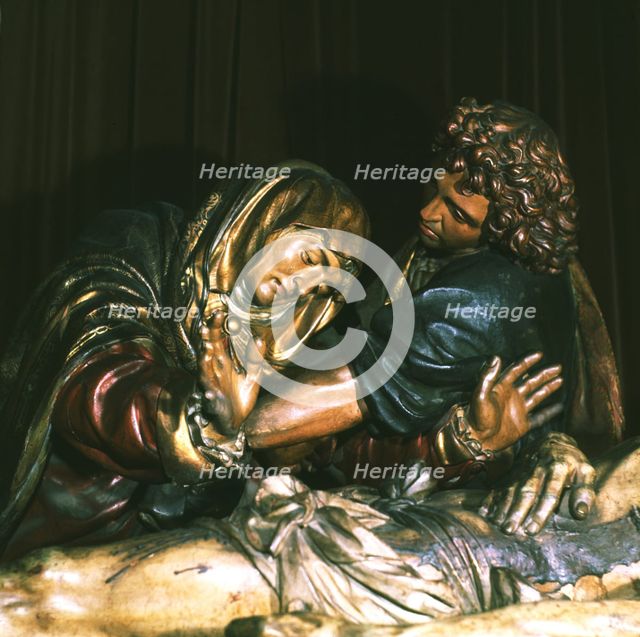  'The Holy burial', detail, by Juan de Juni.
