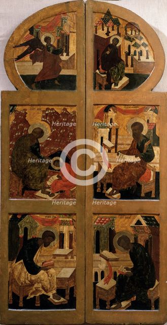 The Holy Gates (The Royal Doors), Late 16th cen.. Artist: Russian icon  