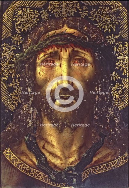  'The Holy Face', tempera on wood by John Gascó.