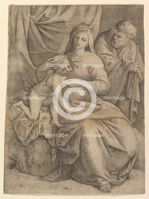 The Holy Family, 1510-61. Creator: Battista Franco Veneziano.