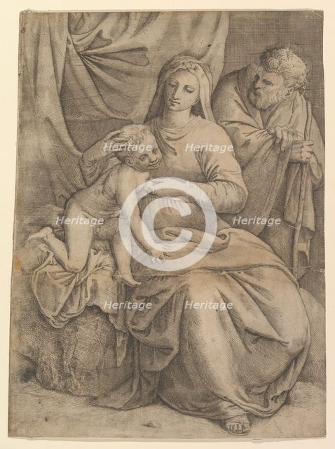 The Holy Family, 1510-61. Creator: Battista Franco Veneziano.