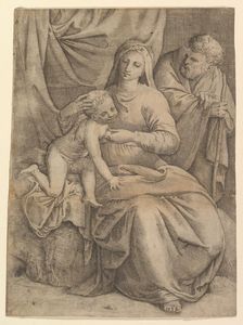 The Holy Family, 1510-61. Creator: Battista Franco Veneziano
