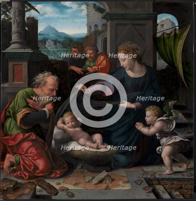 The Holy Family, 1515-1615. Creators: Workshop of Joos van Cleve, Unknown.