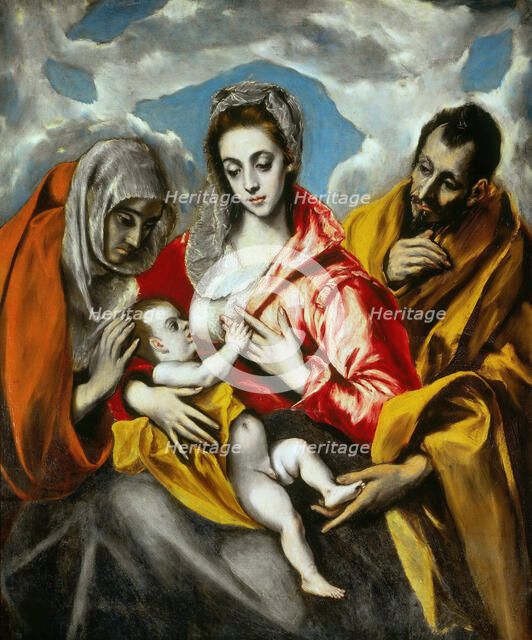 The Holy Family, 1595. Creator: El Greco, Dominico (1541-1614).