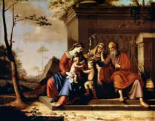 The Holy Family 1655. Artist: Pierre Cauchy
