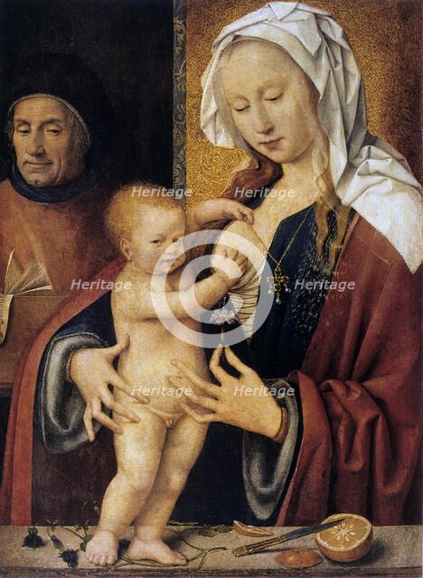 'The Holy Family,' 16th century.  Artist: Joos van Cleve