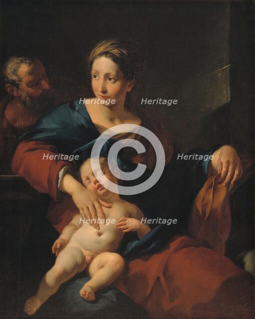The Holy Family, 1712-1737. Creators: Giovanni Battista Tagliasacchi, Carlo Cignani, Francesco Polazzo.