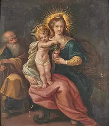 The Holy Family, 17th Century. Creator: Frans Francken II