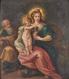 The Holy Family, 17th Century. Creator: Frans Francken II