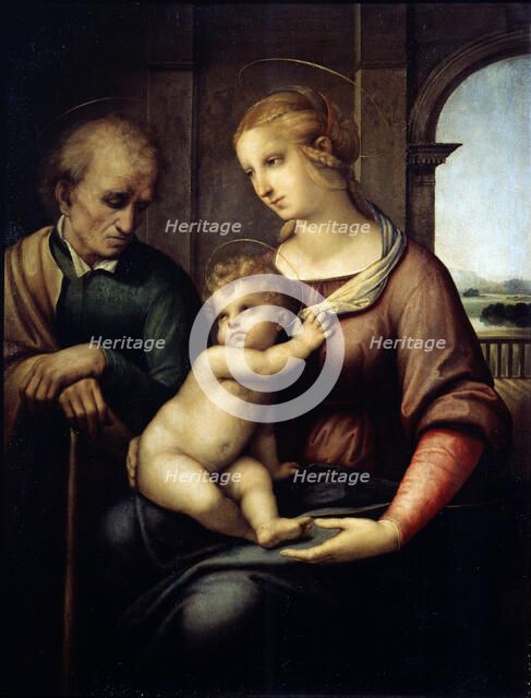 'The Holy Family (Madonna with Beardless Joseph)', c1505-c1506. Artist: Raphael