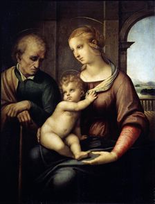 The Holy Family (Madonna with Beardless Joseph) c1505-c1506. Artist: Raphael