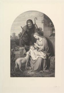 The Holy Family, mid 19th-19th century. Creator: Josef Kohlschein