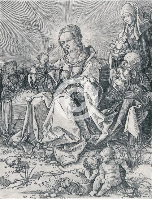 'The Holy Family on a Grassy Bench', 1526 (1906). Artist: Albrecht Durer.