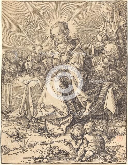The Holy Family on a Grassy Bench, 1526. Creator: Albrecht Durer.