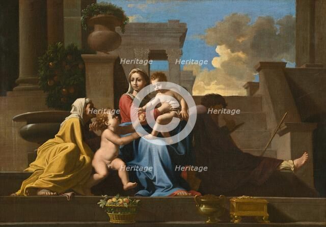 The Holy Family on the Steps, 1648. Creator: Anon.