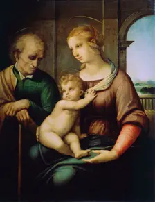 The Holy Family, or Madonna with the Beardless Joseph c1506. Artist: Raphael