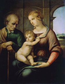 The Holy Family, or Madonna with the Beardless Joseph c1506. Artist: Raphael