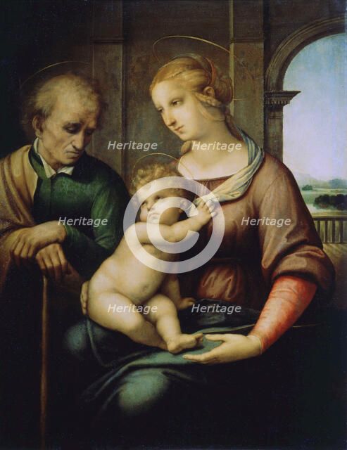 'The Holy Family, or Madonna with the Beardless Joseph', c1506. Artist: Raphael