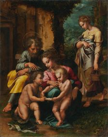 The Holy Family, about 1520-1523. Creator: Giulio Romano