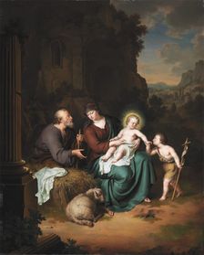 The Holy Family and Saint John the Baptist, 1708. Creator: Willem van Mieris