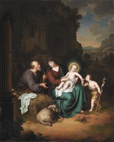 The Holy Family and Saint John the Baptist, 1708. Creator: Willem van Mieris