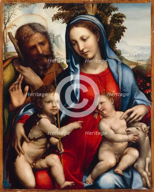 The Holy Family and St. John, between 1477 and 1549. Creator: Sodoma.
