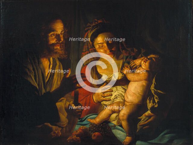 The Holy Family. Artist: Stomer, Matthias (ca.1600-after 1650)