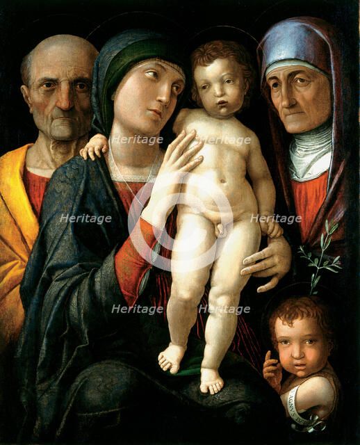 The Holy Family, c. 1495. Artist: Mantegna, Andrea (1431-1506)