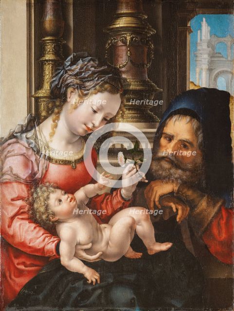 The Holy Family, c. 1527-1530. Artist: Gossaert, Jan (ca. 1478-1532)