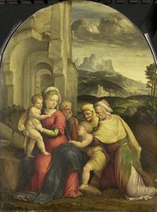 The Holy Family, c.1535. Creator: Benvenuto Tisi da Garofalo