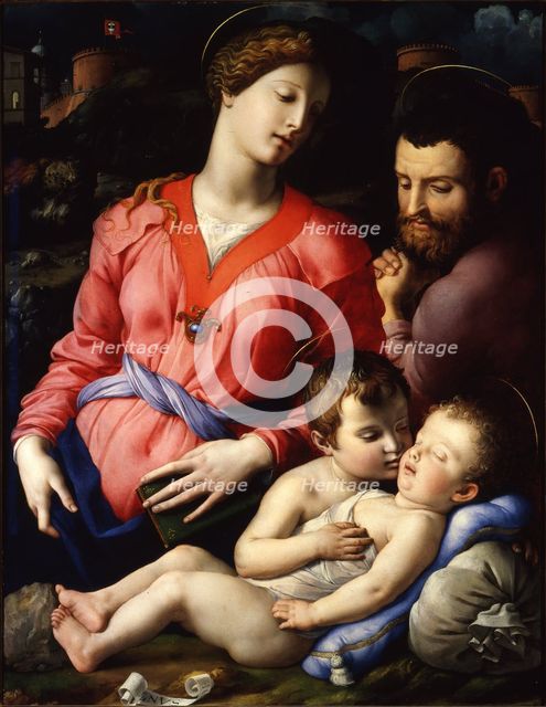 The Holy Family, c.1540. Artist: Bronzino, Agnolo (1503-1572)