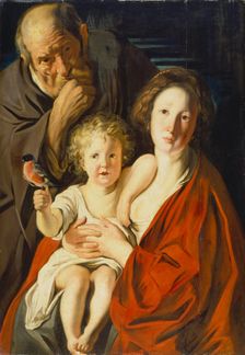 The Holy Family, c1619-1620. Creators: Workshop of Jacob Jordaens, Jacob Jordaens I