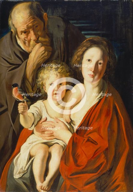 The Holy Family, c1619-1620. Creators: Workshop of Jacob Jordaens, Jacob Jordaens I.