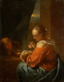 The Holy Family, c1665-1670. Creator: Godfried Schalcken