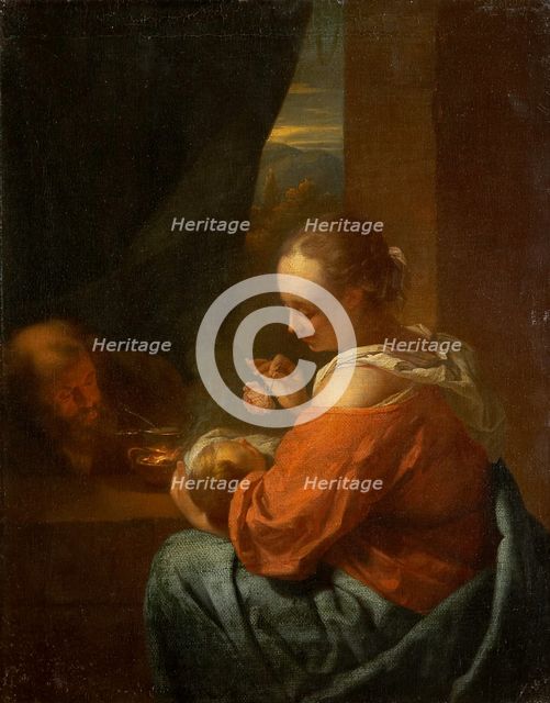 The Holy Family, c1665-1670. Creator: Godfried Schalcken.