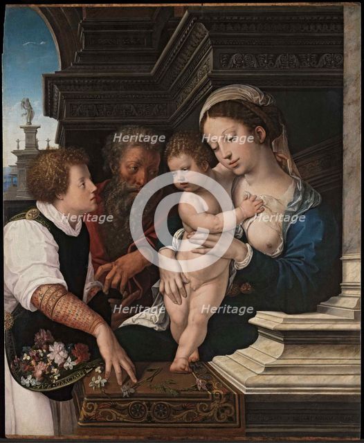 The Holy Family, ca 1521. Creator: Orley, Bernaert, van (1488-1541).