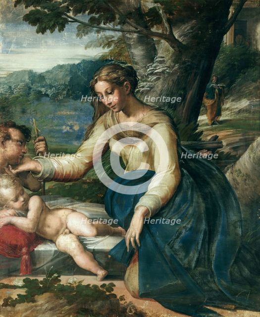 The Holy Family, ca 1526. Creator: Parmigianino (1503-1540).