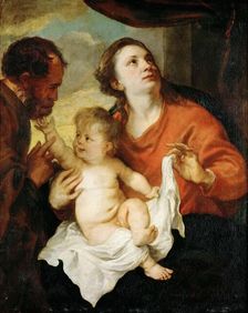 The Holy Family, ca 1627. Creator: Dyck, Sir Anthony van (1599-1641)