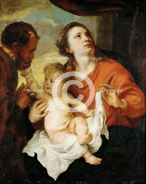 The Holy Family, ca 1627. Creator: Dyck, Sir Anthony van (1599-1641).