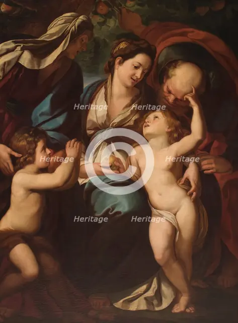 The Holy Family (Copy after Giulia Cesare Procaccini), c1864. Creator: Florian Cynk.