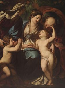 The Holy Family (Copy after Giulia Cesare Procaccini), c1864. Creator: Florian Cynk