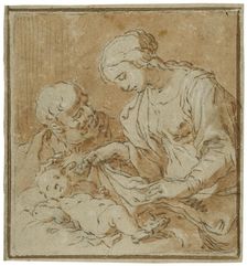 The Holy Family. Creator: Abraham Bloemaert