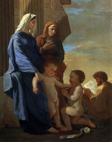 The Holy Family early 17th century. Artist: Nicolas Poussin