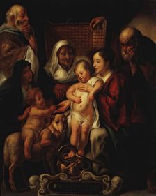 The Holy Family (Hermitage), 1650s-early 1660s. Creator: Jacob Jordaens I