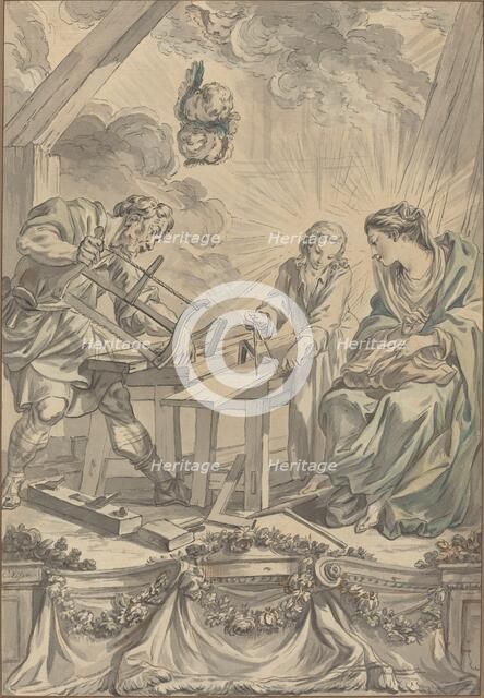 The Holy Family in the Carpenter's Shop, c. 1755. Creator: Charles Eisen.