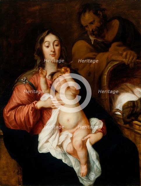 The Holy Family, late 1640s. Creator: Thomas Willeboirts.